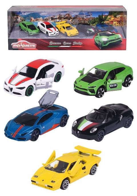 Majorette Dream Cars Italy, Giftpack 5 pz Simba