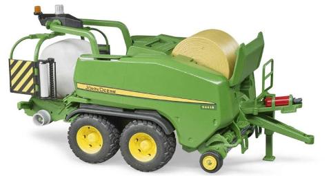 Rimorchio John Deere pressaballe C441R bruder