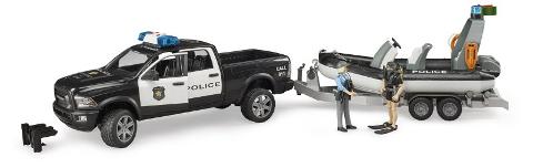 RAM 2500 Polizia con rimorchio e gommone bruder