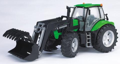 Trattore Deutz Agrotron X720 con benna bruder