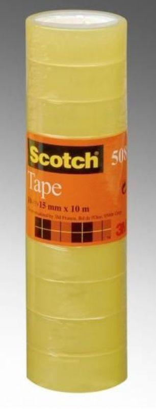 Nastro trasparente Scotch 508, 10 rotoli, 15 mm x 10 m 3m