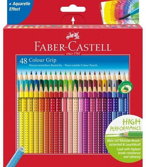 48 matite colorate Colour Grip faber-castell