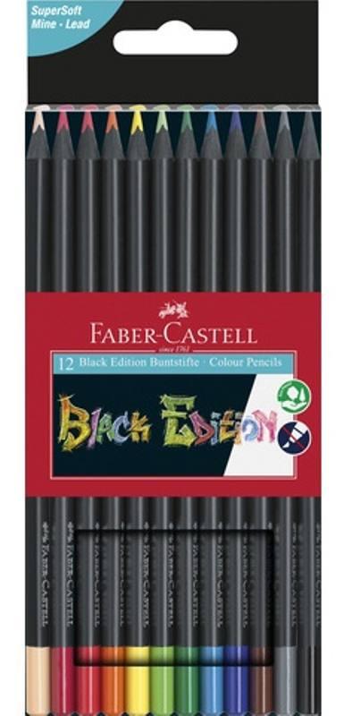 Matite Colorate Black Edition ast. 12x faber-castell