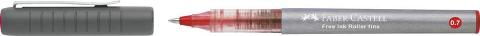 PENNA ROLLER FREE INK punta FINE 0.7mm colore ROSSO faber-castell