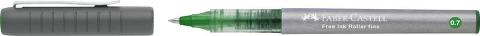 PENNA ROLLER FREE INK punta FINE 0.7mm colore VERDE faber-castell