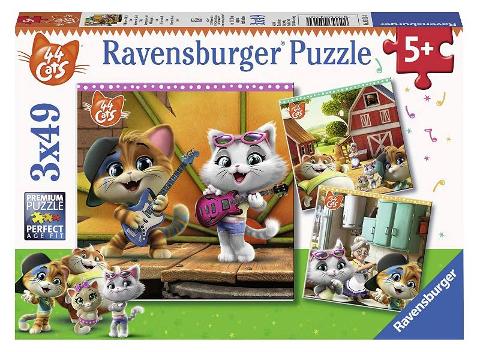 Puzzle 3x49 pz 44 Gatti ravensburger