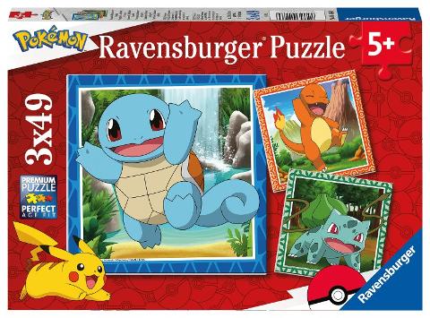 Puzzle 3x49 pz Pokemon ravensburger