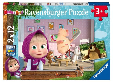 Puzzle 2X12 PZ Masha e Orso ravensburger