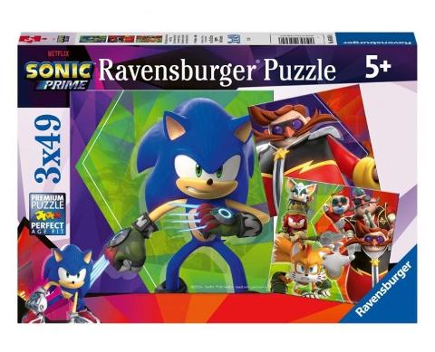 Puzzle 3x49 pz Sonic Prime ravensburger