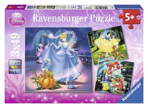 Puzzle 3x49 pz Principesse Disney A ravensburger