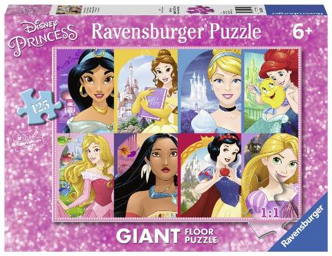 Puzzle 125 Giant Pavimento Disney Princess ravensburger