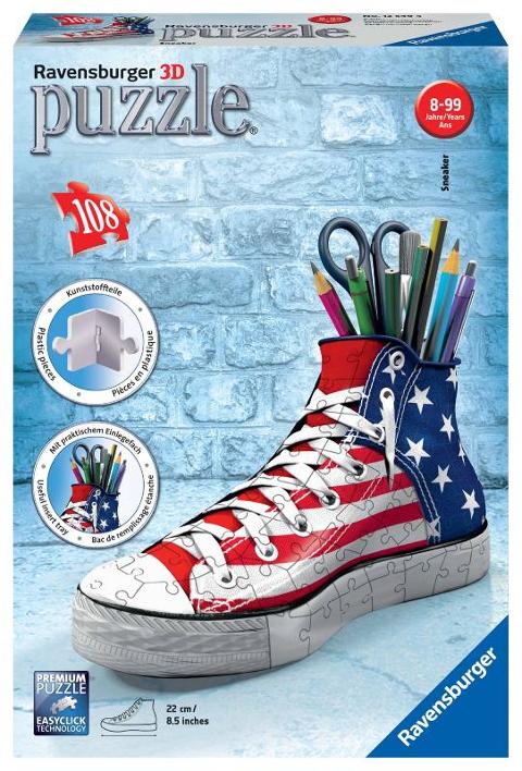 Puzzle 3D Sneaker Flag Portapenne ravensburger