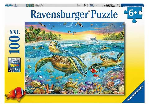 Puzzle 100 pz Tartarughe marine ravensburger