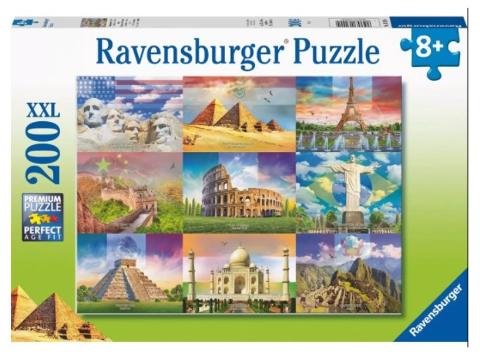 Puzzle 200 pz Monumenti del mondo ravensburger