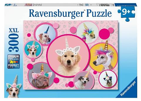 Puzzle 300 pz Cagnolini unicorno ravensburger