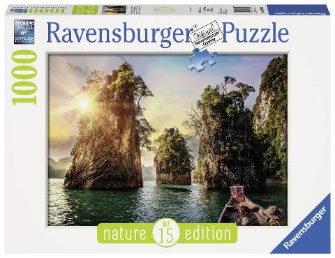 Puzzle 1000 pz Rocce di Cheow Lan, Thailandia ravensburger