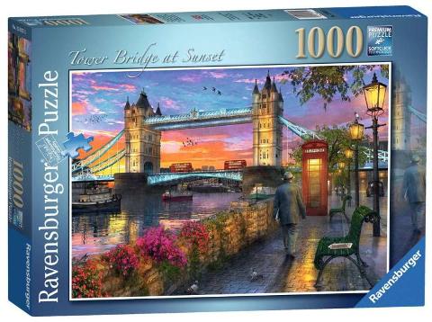 Puzzle 1000 pz Tower Bridge al tramonto ravensburger