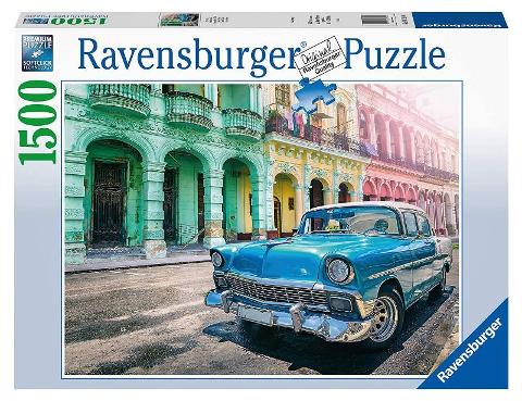 Puzzle 1500 pz Automobile a Cuba ravensburger