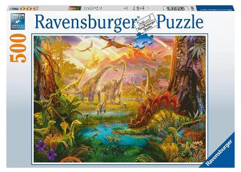 Puzzle 500 pz La terra dei dinosauri ravensburger