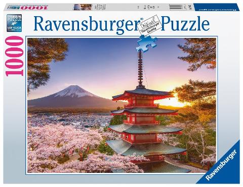 Puzzle 1000 pz Ciliegi in fiore e Monte Fuji ravensburger