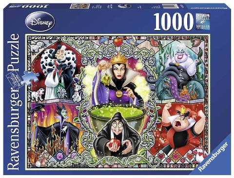 Puzzle 1000 pz Le cattive Disney ravensburger