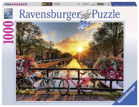 Puzzle 1000 pz Biciclette ad Amsterdam ravensburger