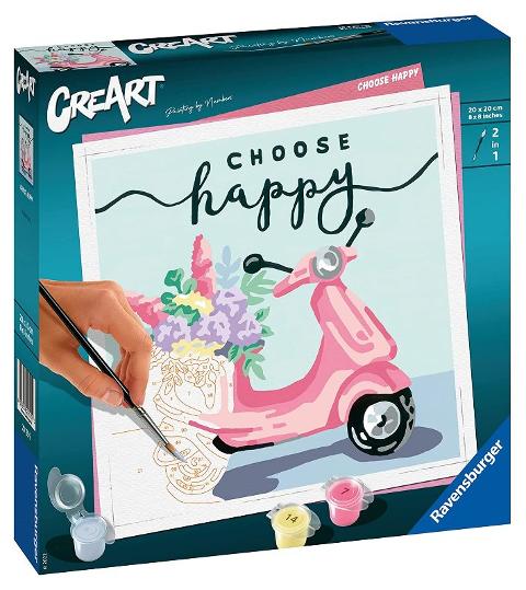 CreArt Serie Trend quadrati Choose happy ravensburger