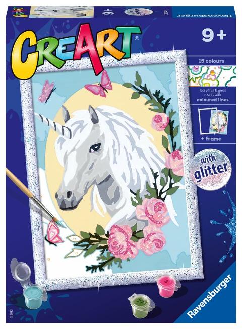 CreArt Serie D Classic Ritratto di unicorno ravensburger