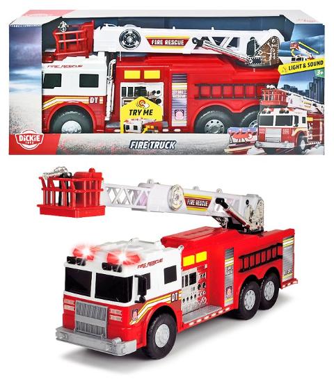 Fire Truck cm.57, funzionamento a ruota libera, luci e suoni , perti in movimento Simba