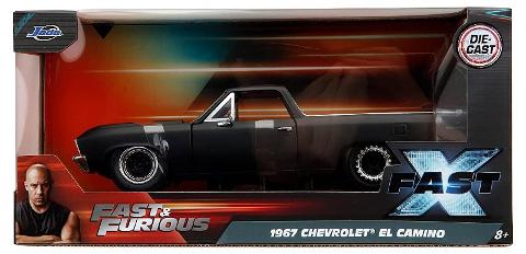 Fast & Furious (FF10) El Camino in scala 1:24 die-cast, funzionamento a ruota libera, parti apribili Simba