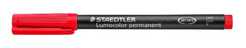 LUMOCOLOR PERMANENTE PUNTA FINE COLORE ROSSO staedtler