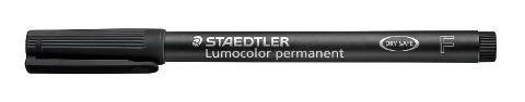 LUMOCOLOR PERMANENTE PUNTA FINE COLORE NERO staedtler