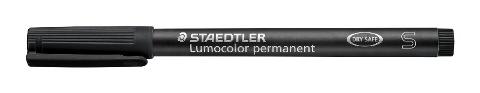 LUMOCOLOR PERMANENTE PUNTA SUPER FINE COLORE NERO staedtler