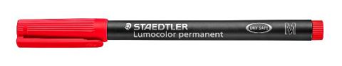 LUMOCOLOR PERMANENTE PUNTA MEDIA COLORE ROSSO staedtler