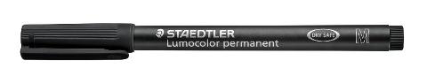 LUMOCOLOR PERMANENTE PUNTA MEDIA COLORE NERO staedtler