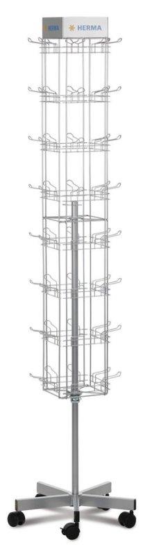 Espositore da terra (64x10pz 640pz) 32 x 180 x 32 cm HERMA (distr.PBS)