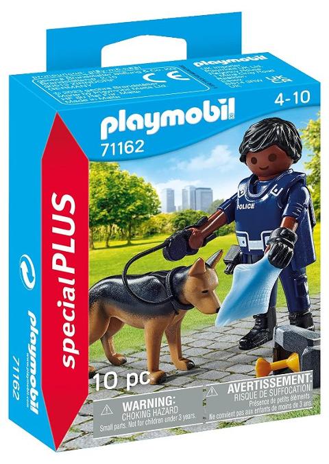 AGENTE CON CANE POLIZIOTTO playmobil