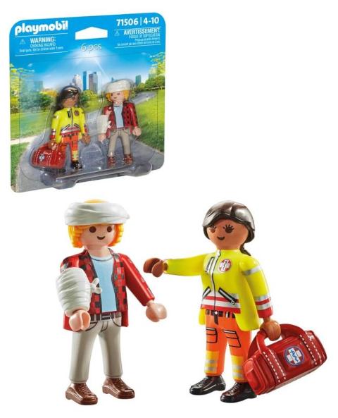 Paramedico con paziente playmobil