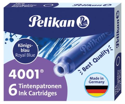 Cartucce di inchiostro 4001 adatte a qualsiasi tipo di stilografica - colore blu pelikan