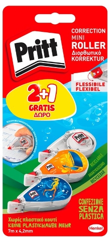 BLISTER 2+1 MINI CORRETTORE PRITT henkel-loctite