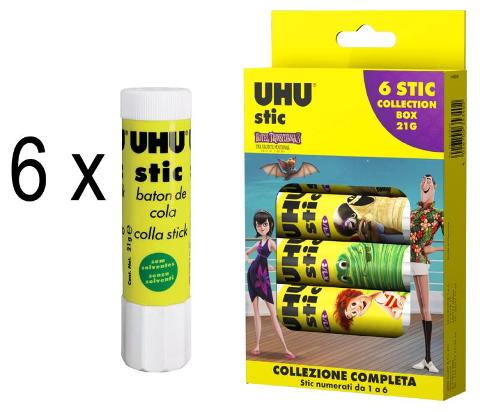 6 stick Colla UHU 21GR Uhu-Bostik Spa (Bolton Adhesives)