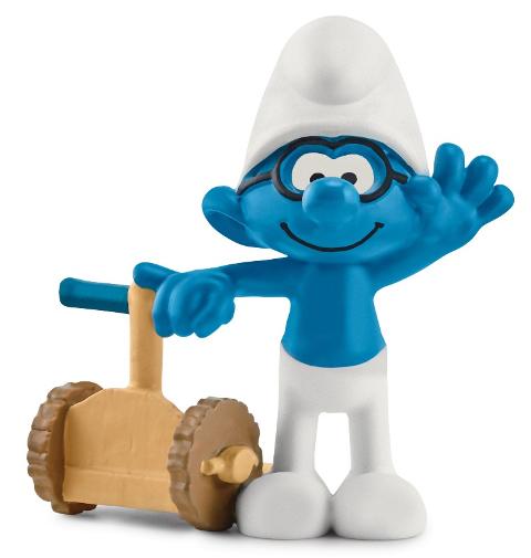 Puffo con monopattino elettrico (the SMURFS - Price red) Schleich