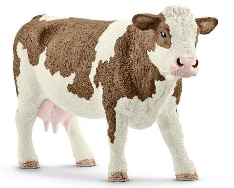 Mucca pezzata rossa (FARM WORLD - Price grey) Schleich