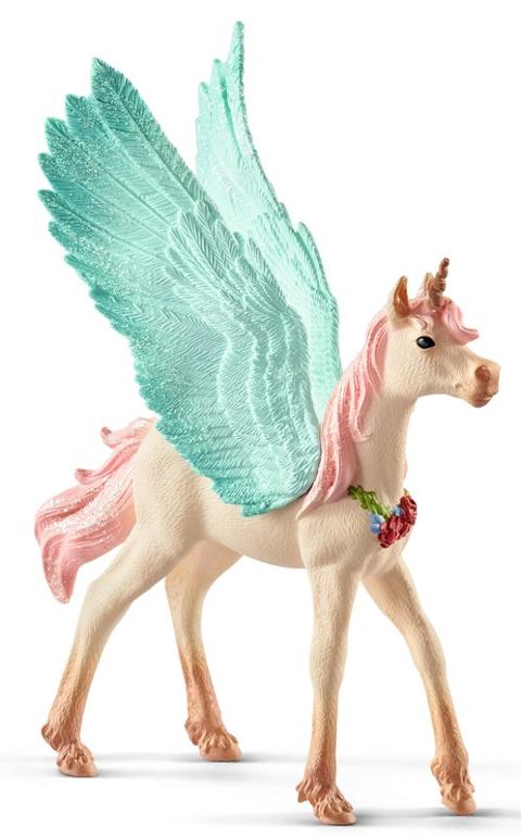 Pegaso unicorno decorato, cucciolo (BAYALA - Price grey) Schleich