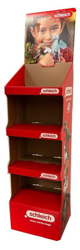 ESPOSITORE DA TERRA IN CARTONE SCHLEICH 4 PIANI Schleich