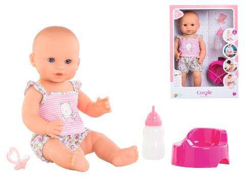 Corolle Bebe' Emma cm.36 beve e bagna, accessori inclusi corolle