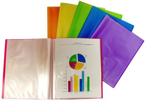 Portalistino 40 fogli trasparenti - colori copertina assortiti caimi