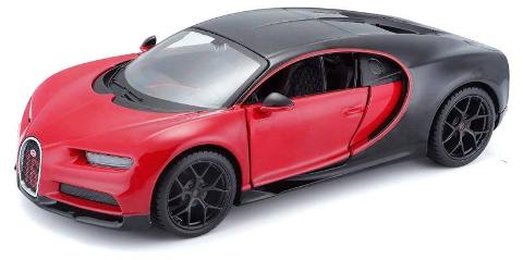 1/18 Bugatti Chiron Sport Black/Red bburago