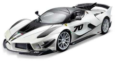 1/18 Ferrari FXX K EVO #70 Pearl White bburago