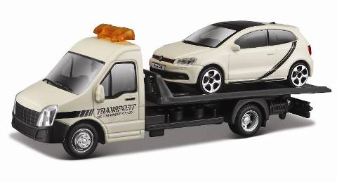 1/43 STR. FIRE Flatbed Transport, assorted bburago